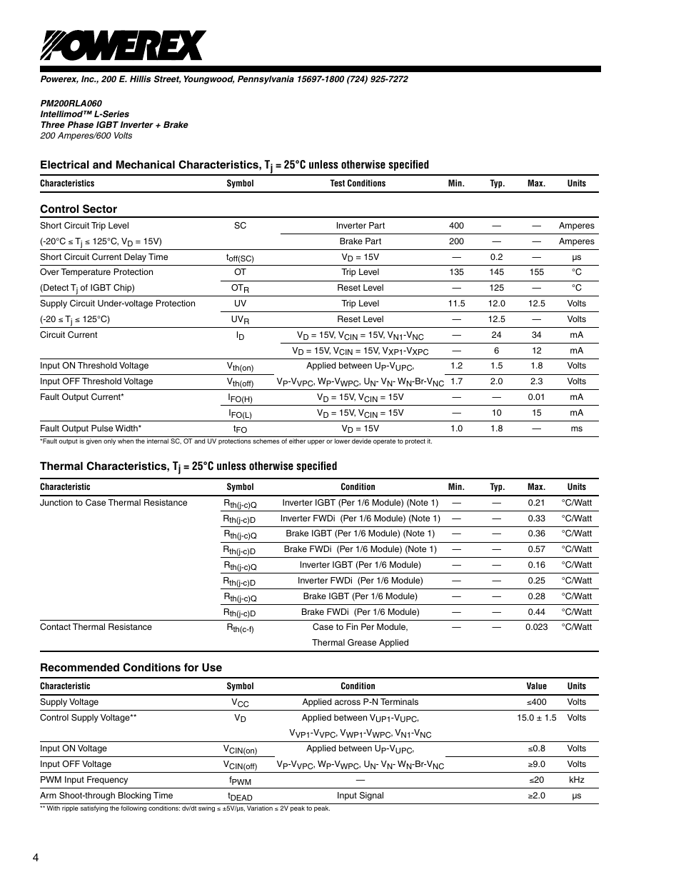 C&H Technology PM200RLA060 User Manual | Page 5 / 7