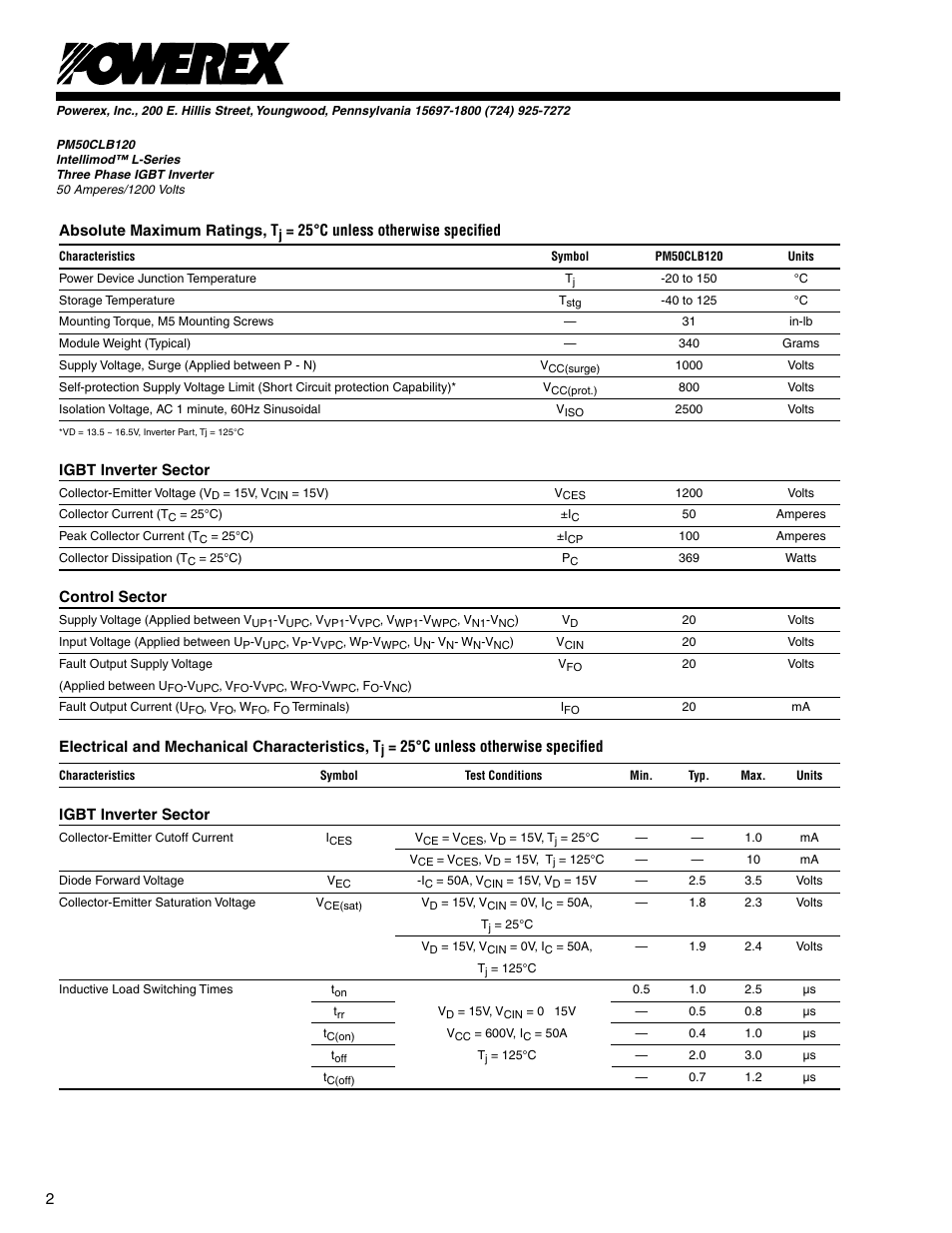 C&H Technology PM50CLB120 User Manual | Page 3 / 5