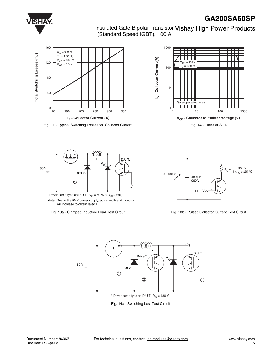 Vishay high power products | C&H Technology GA200SA60SP User Manual | Page 6 / 8