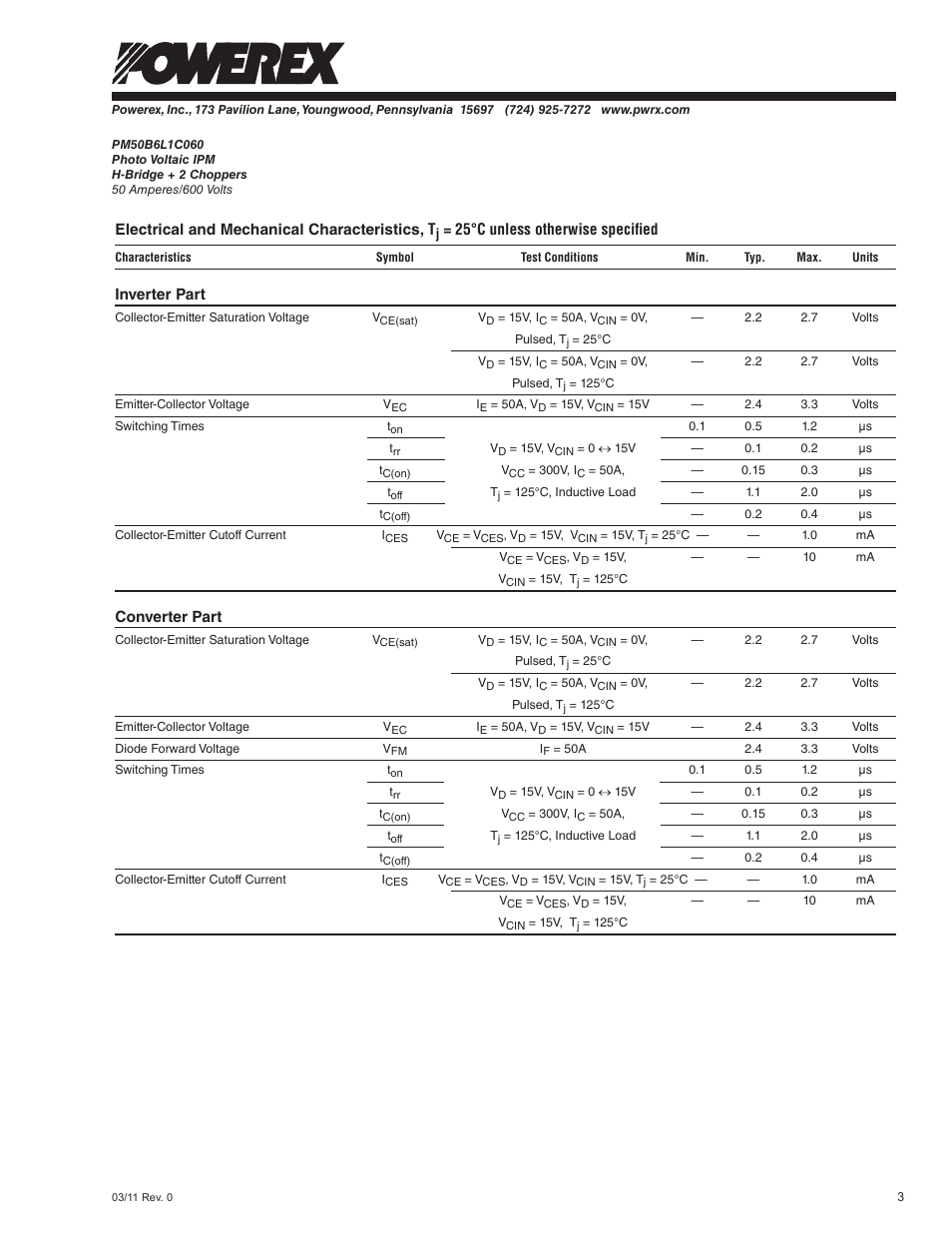 C&H Technology PM50B6L1C060 User Manual | Page 4 / 5