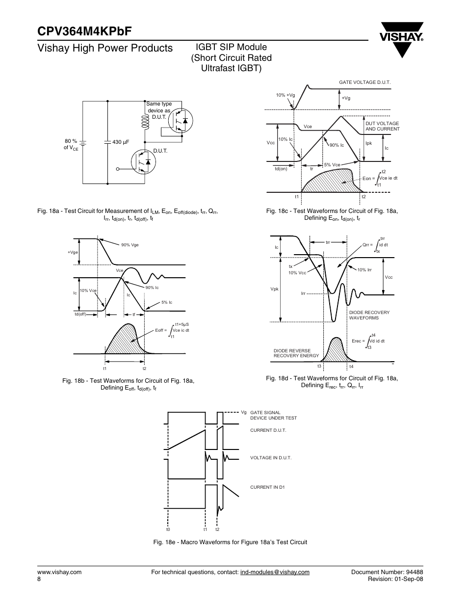 Cpv364m4kpbf, Vishay high power products | C&H Technology CPV364M4KPbF User Manual | Page 9 / 12