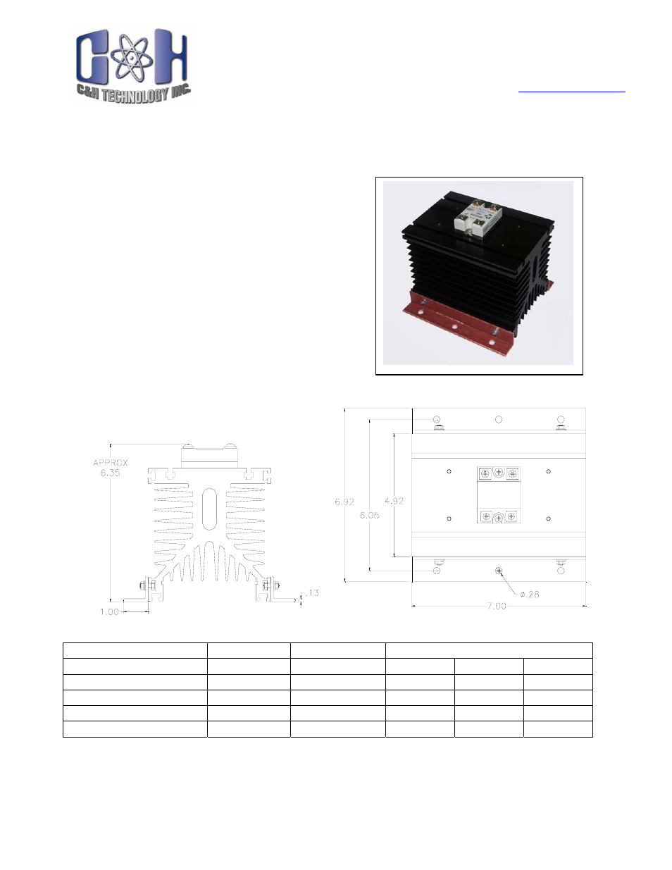 C&H Technology CHASSR75 User Manual | 4 pages