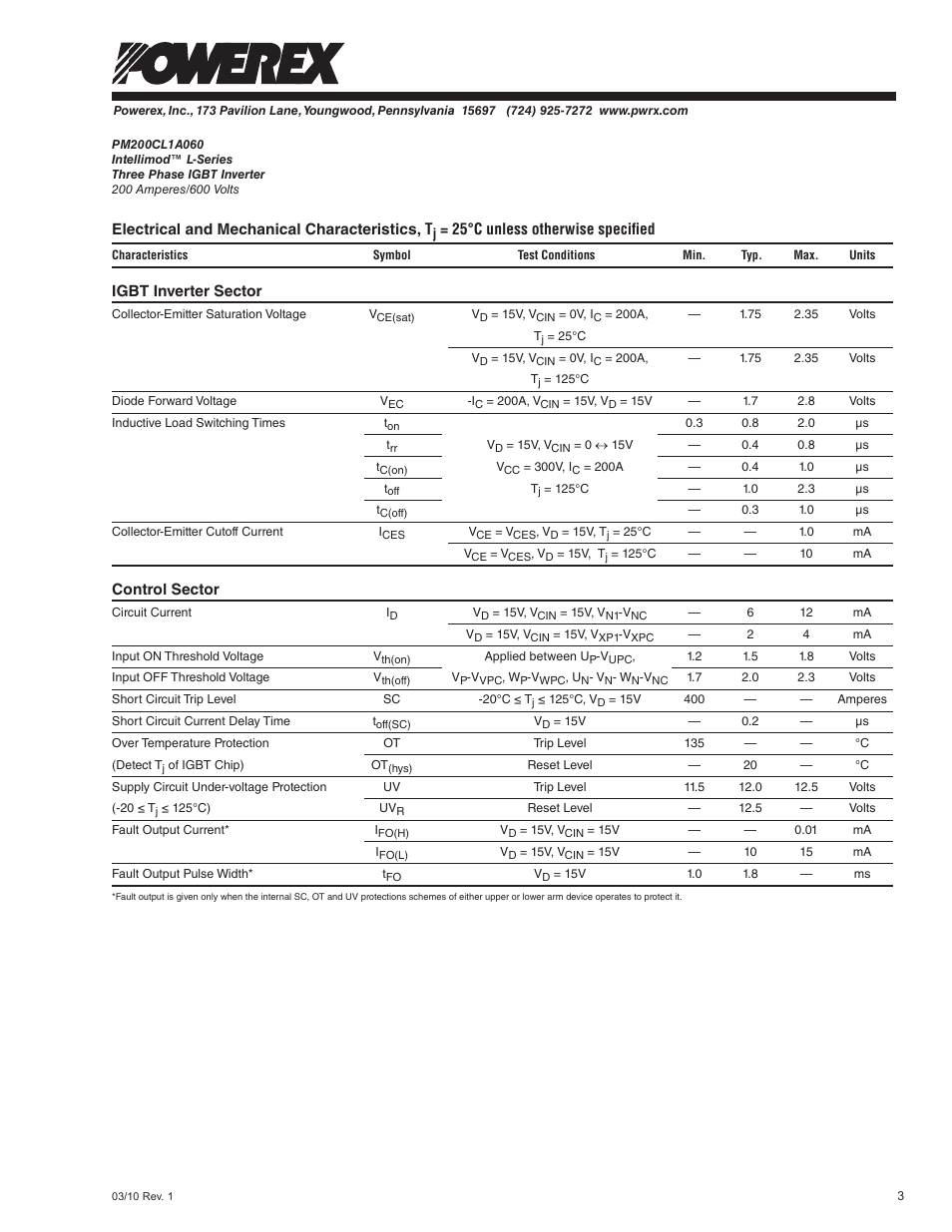 C&H Technology PM200CL1A060 User Manual | Page 5 / 8