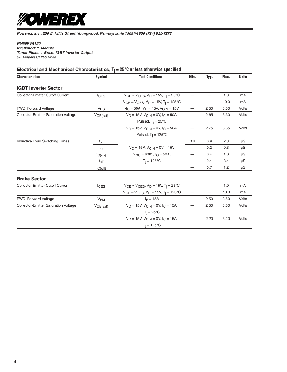 C&H Technology PM50RVA120 User Manual | Page 5 / 9