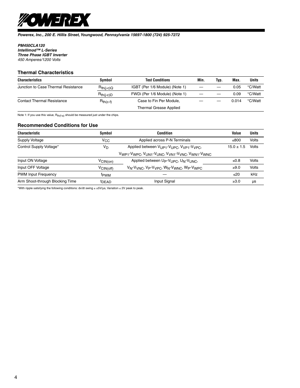 C&H Technology PM450CLA120 User Manual | Page 5 / 7