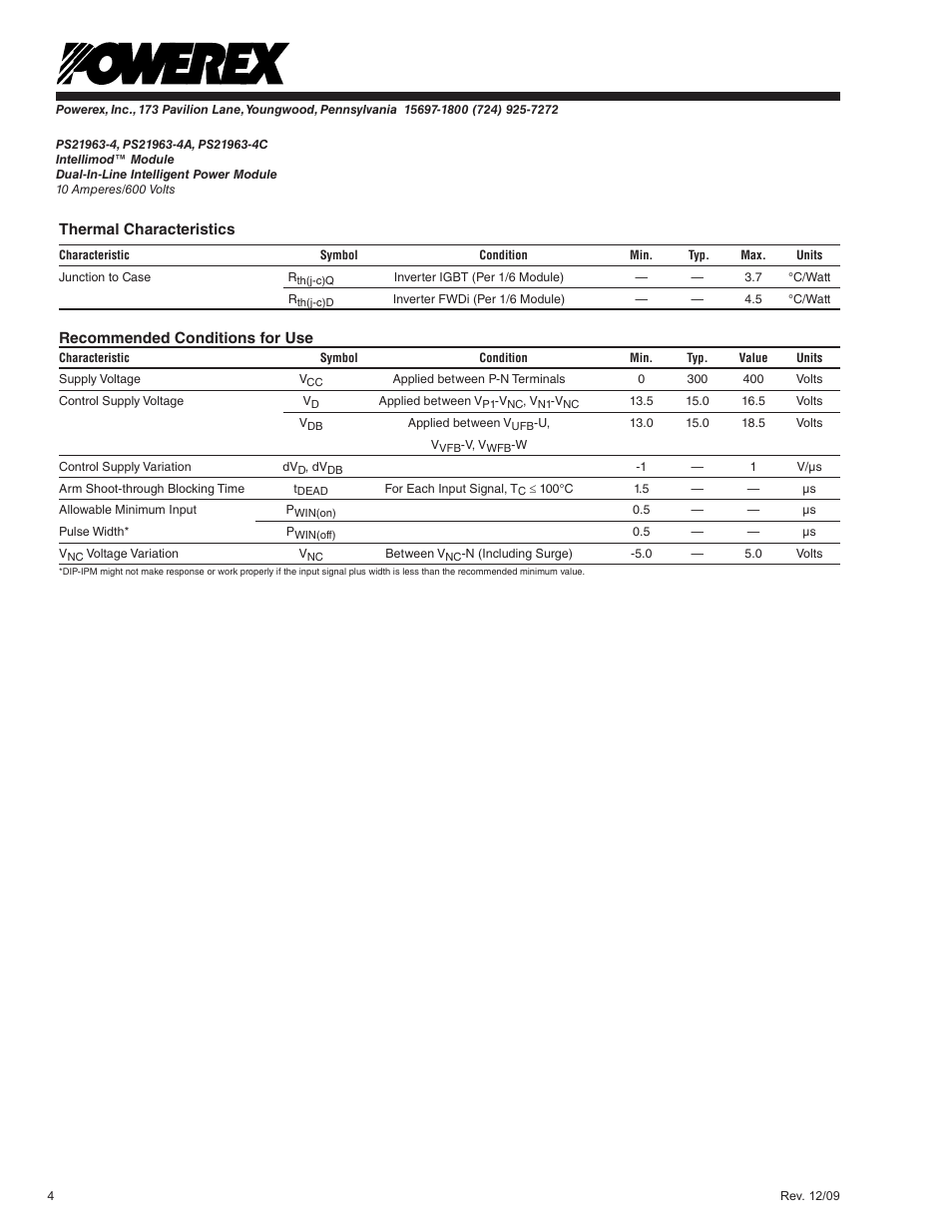 C&H Technology PS21963-4C User Manual | Page 5 / 11