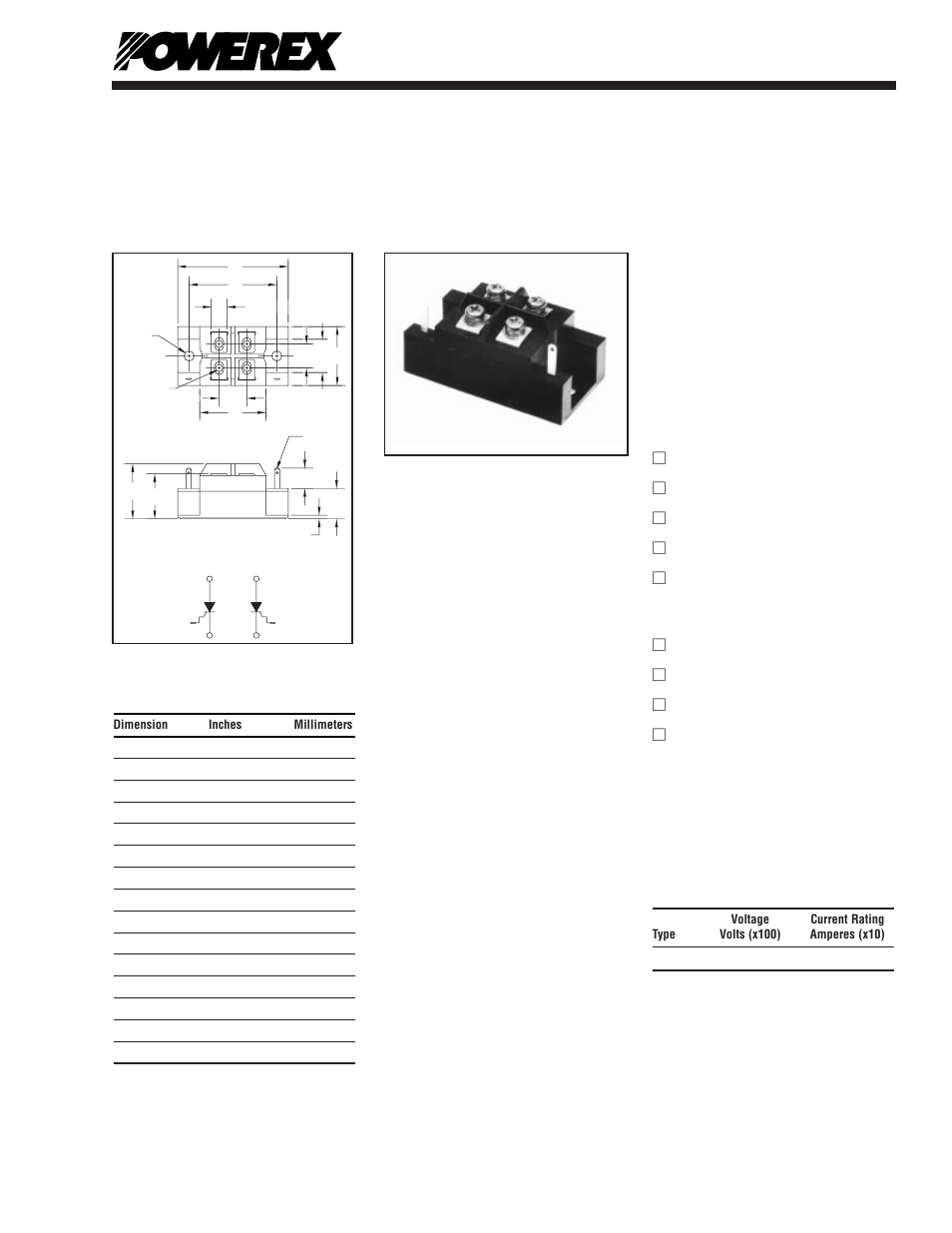 Split dual scr pow-r-blok™ modules | C&H Technology CT230802 User Manual | Page 2 / 5