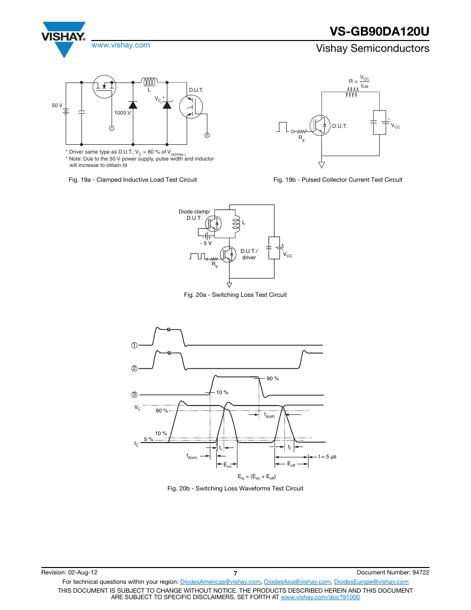 Vishay semiconductors | C&H Technology VS-GB90DA120U User Manual | Page 8 / 11