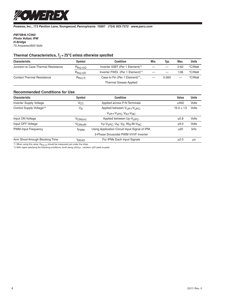 C&H Technology PM75B4L1C060 User Manual | Page 5 / 5