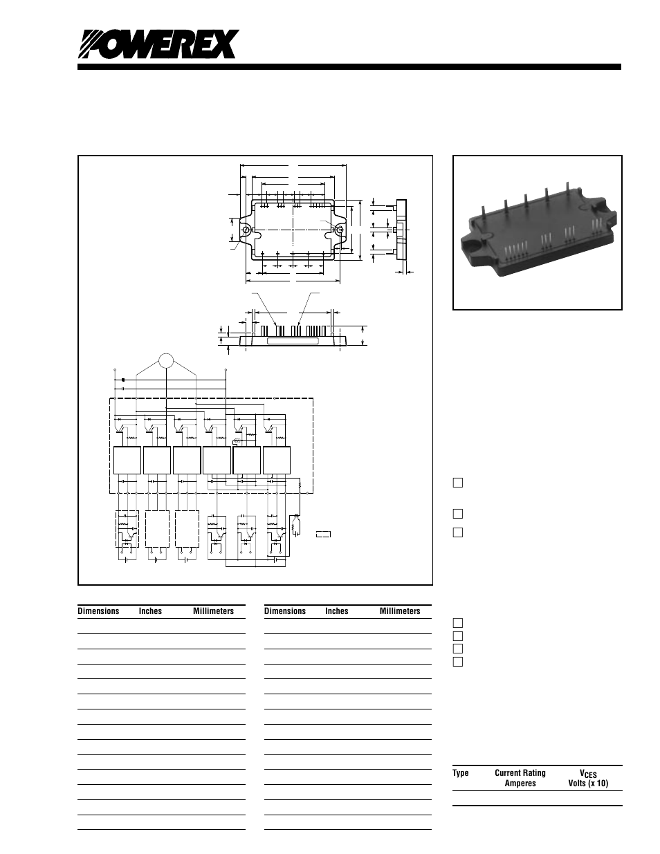 Intellimod™ modules | C&H Technology PM15CZF120 User Manual | Page 2 / 7
