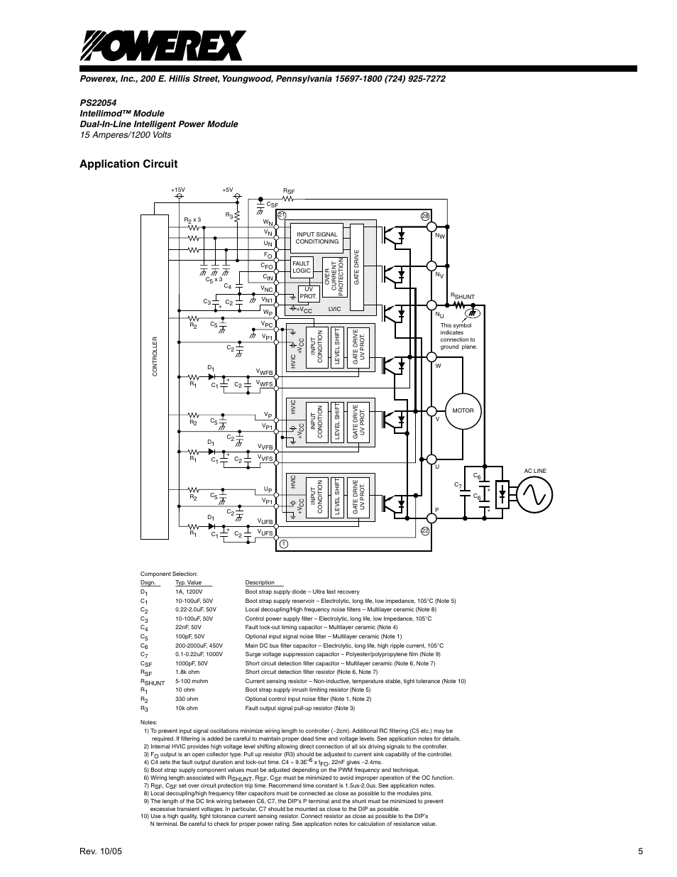 Application circuit | C&H Technology PS22054 User Manual | Page 6 / 11