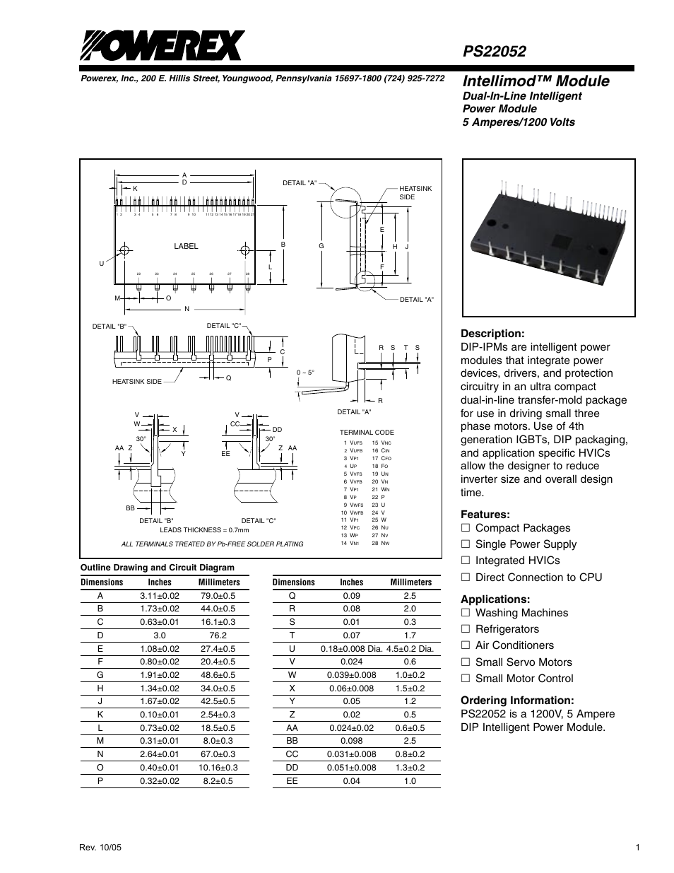 Intellimod™ module | C&H Technology PS22052 User Manual | Page 2 / 11