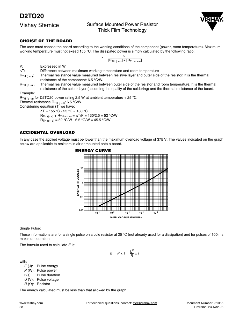 D2to20, Vishay sfernice | C&H Technology D2TO20 User Manual | Page 4 / 6