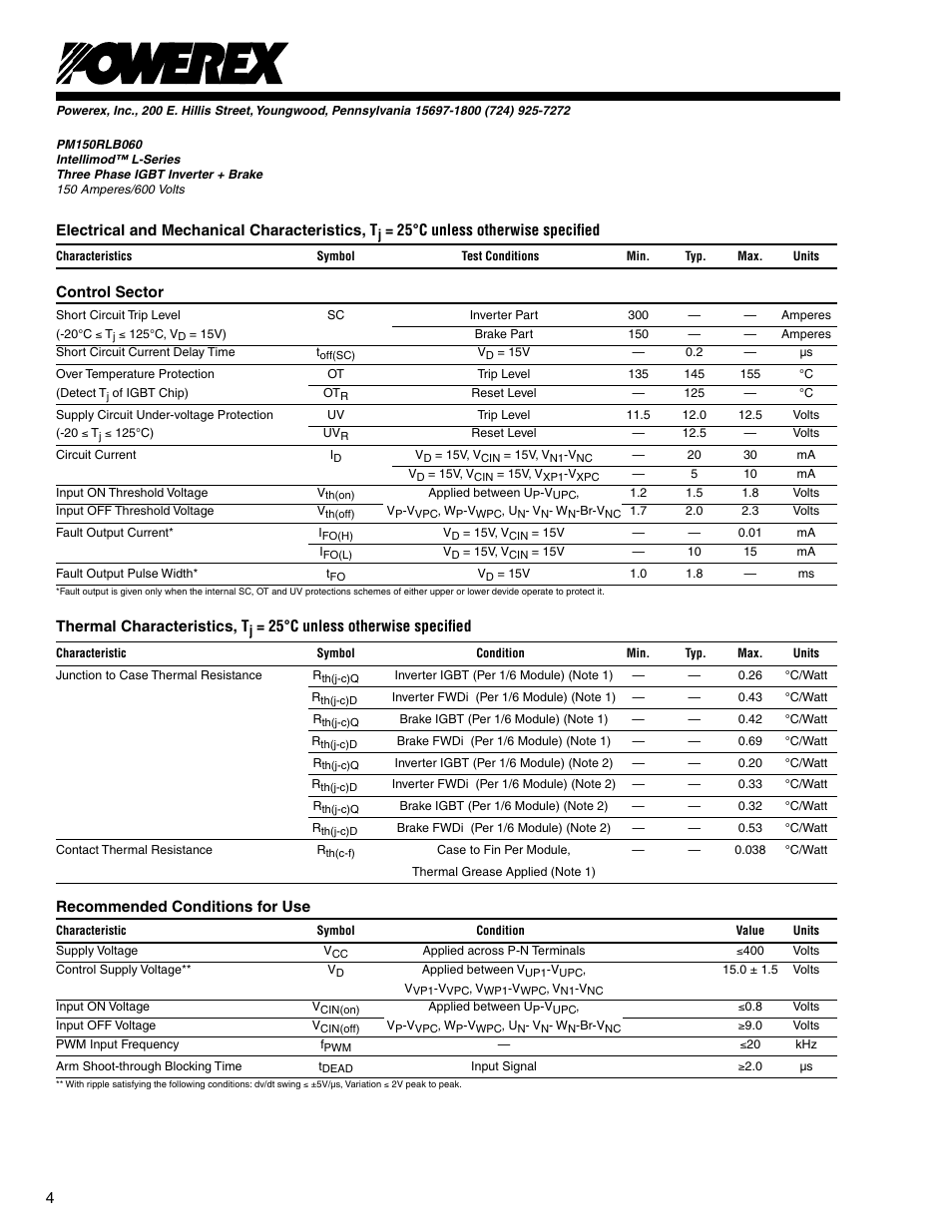 C&H Technology PM150RLB060 User Manual | Page 5 / 7
