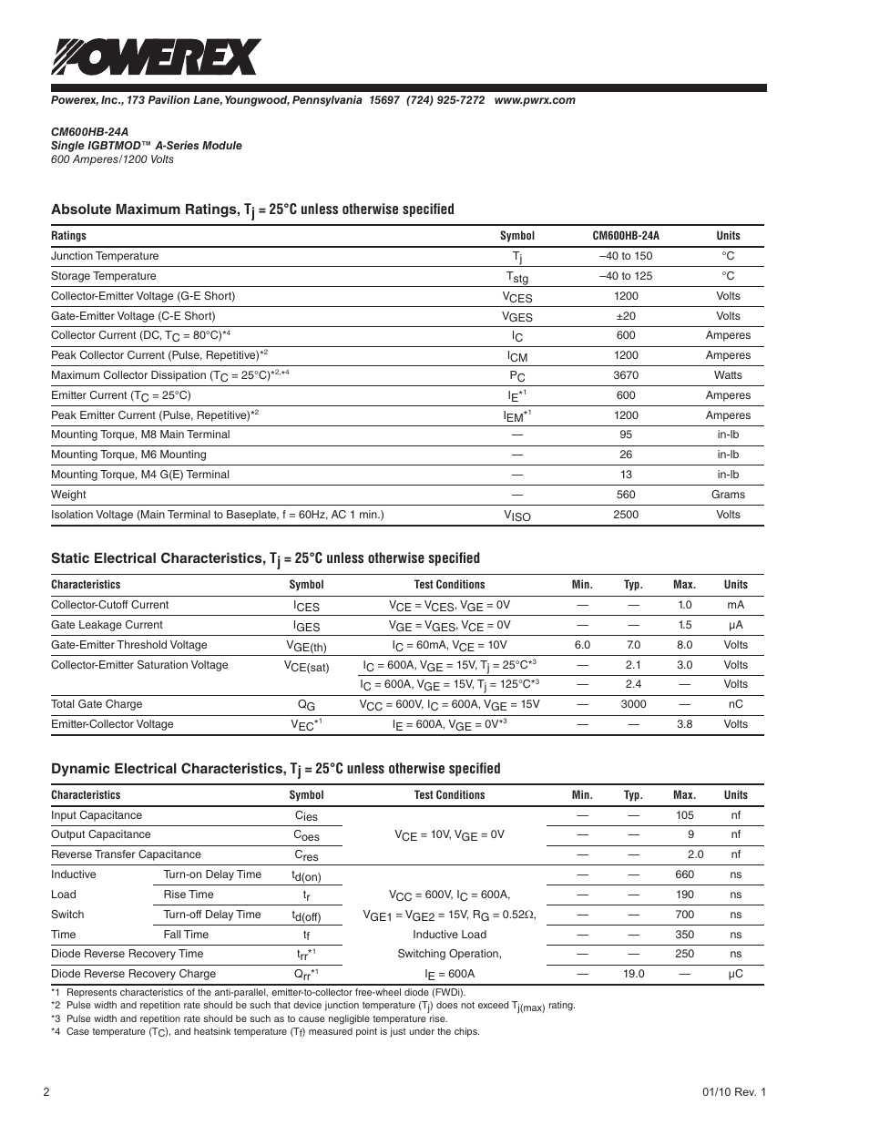 C&H Technology CM600HB-24A User Manual | Page 3 / 5