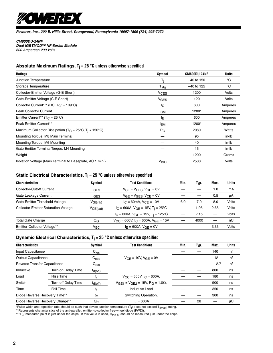 C&H Technology CM600DU-24NF User Manual | Page 3 / 5