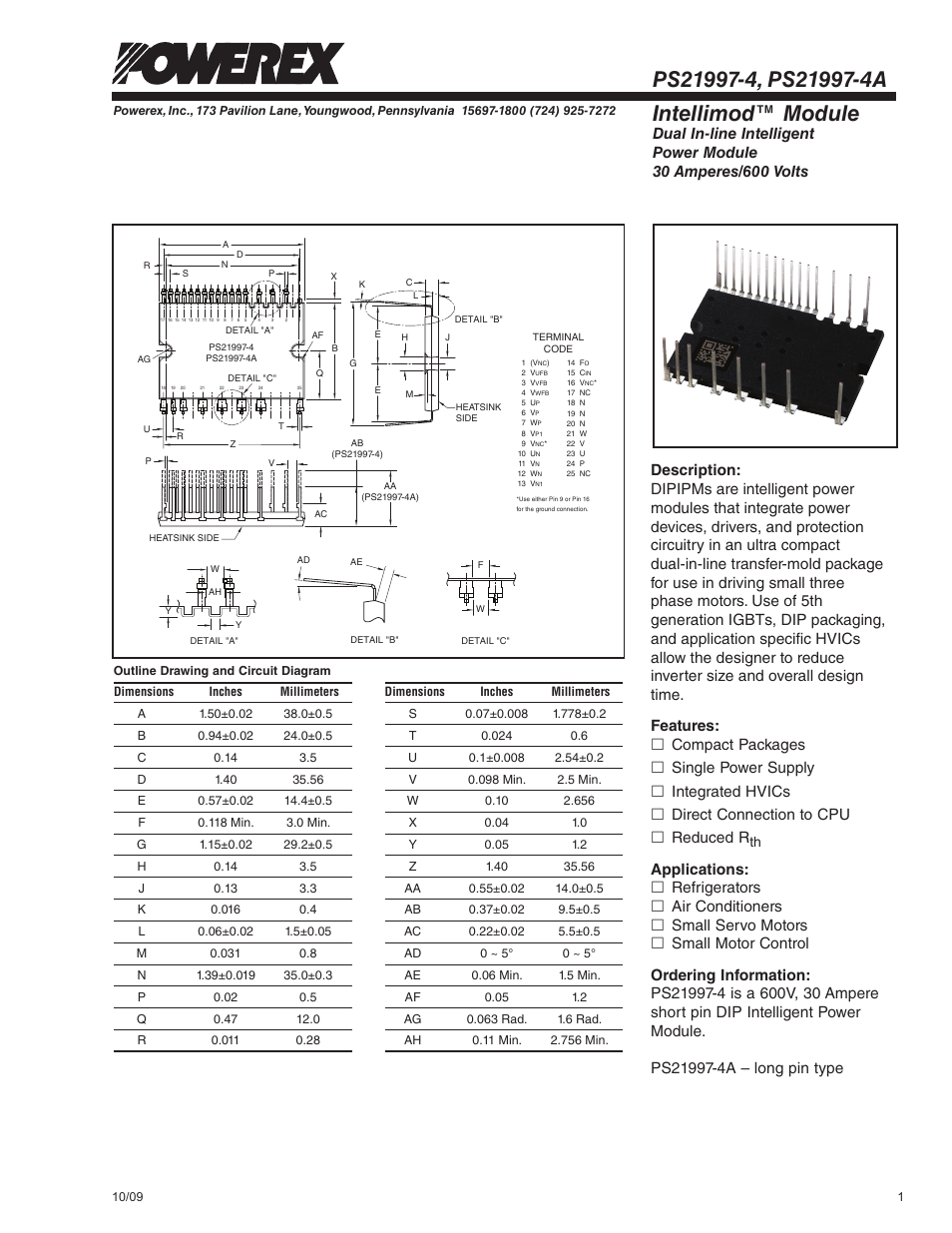 Intellimod™ module | C&H Technology PS21997-4A User Manual | Page 2 / 8