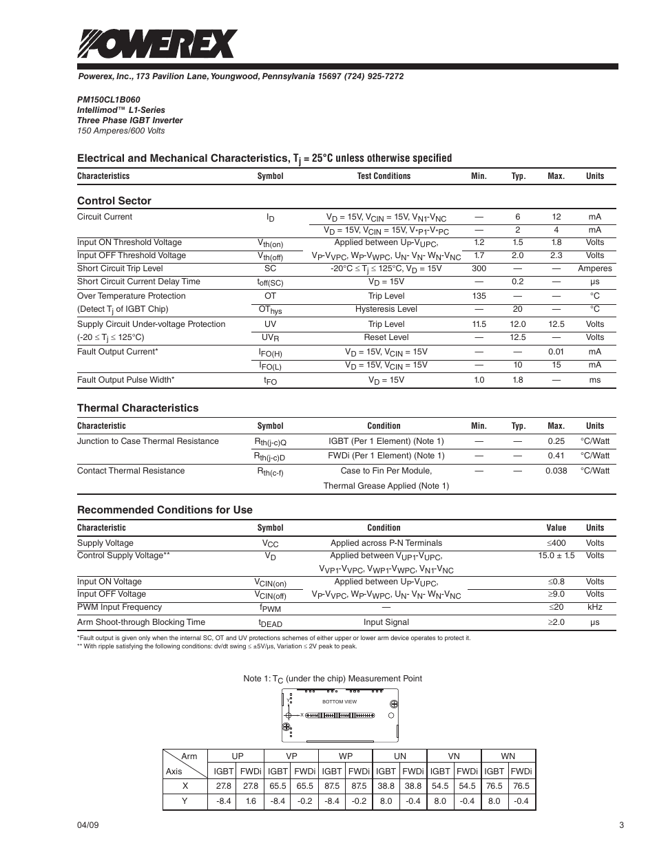C&H Technology PM150CL1B060 User Manual | Page 4 / 6