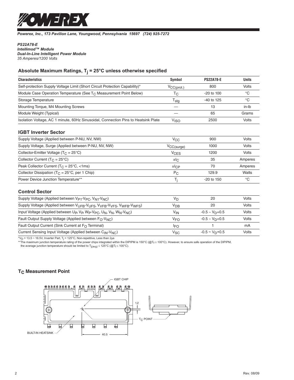 C&H Technology PS22A78-E User Manual | Page 3 / 10