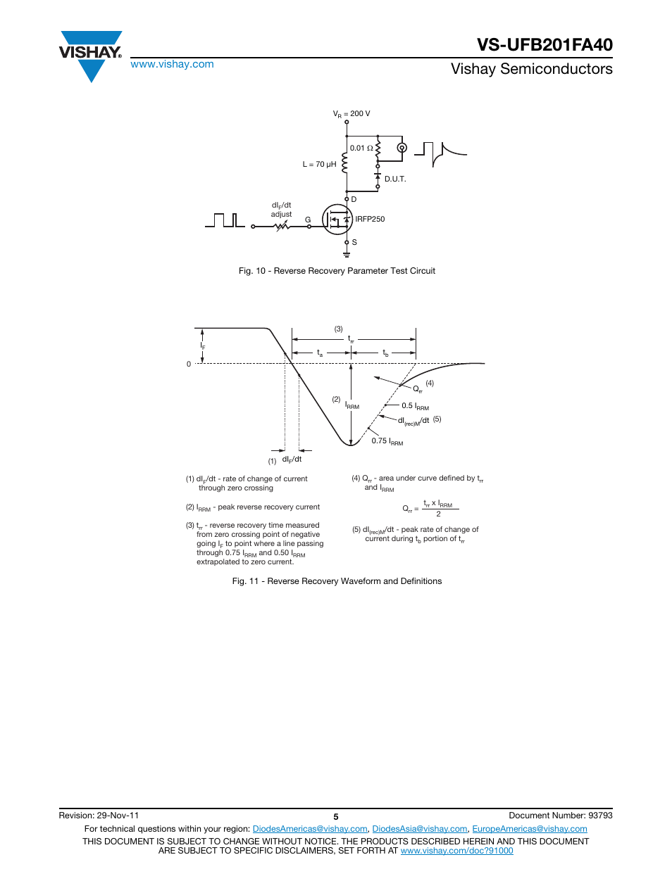 Vishay semiconductors | C&H Technology VS-UFB201FA40 User Manual | Page 6 / 8