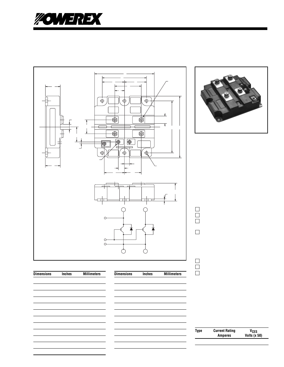 Single igbtmod™ hvigbt | C&H Technology CM600HB-90H User Manual | Page 2 / 5