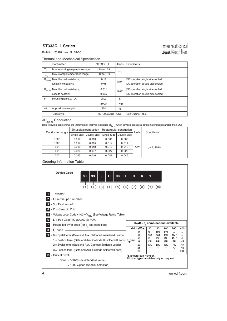 St333c..l series | C&H Technology ST333C..L SERIES User Manual | Page 5 / 10