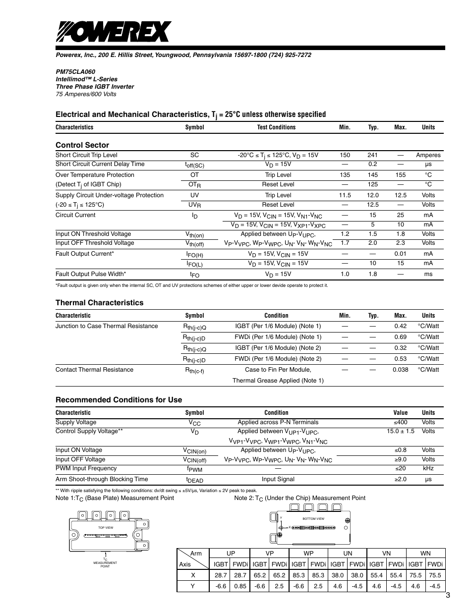 C&H Technology PM75CLA060 User Manual | Page 4 / 5