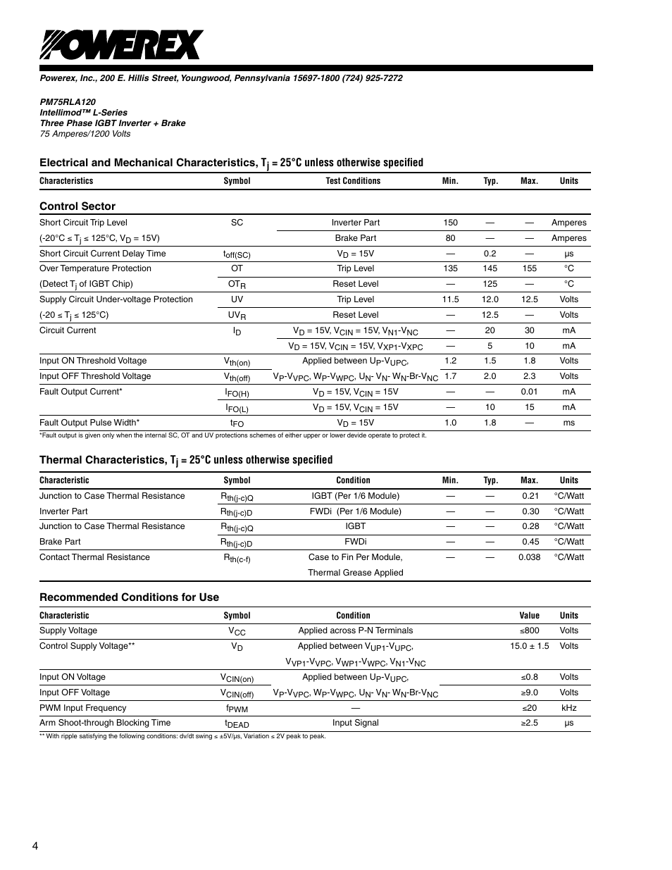 C&H Technology PM75RLA120 User Manual | Page 5 / 7