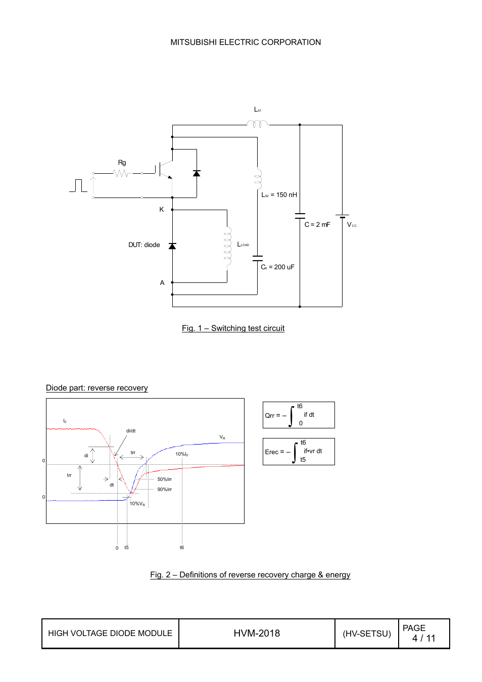 Diode part: reverse recovery, Hvm-2018 | C&H Technology RM900DB-90S User Manual | Page 5 / 12