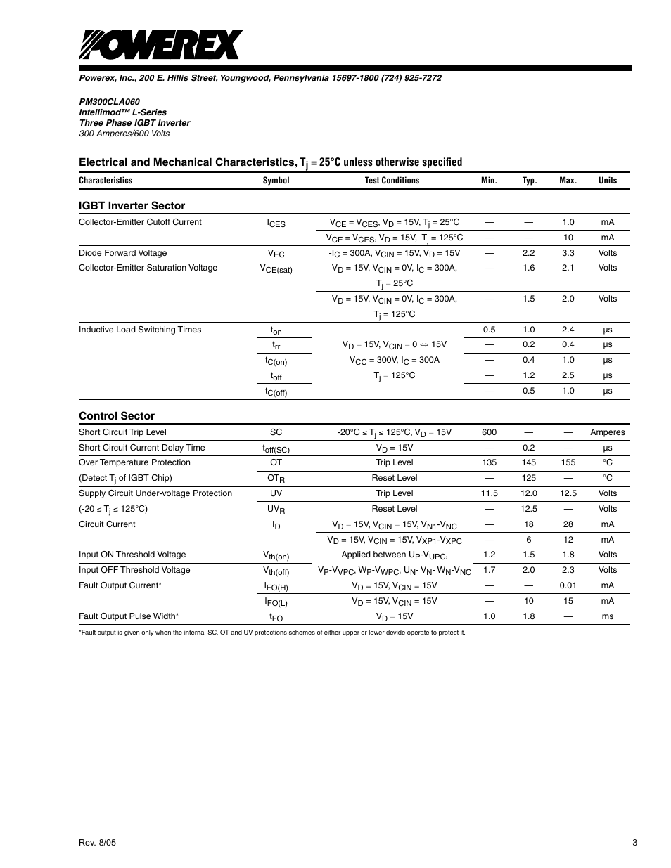 C&H Technology PM300CLA060 User Manual | Page 4 / 7