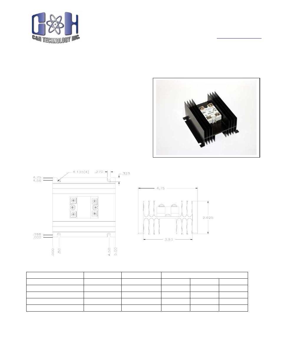 C&H Technology CHASSR25R User Manual | 4 pages