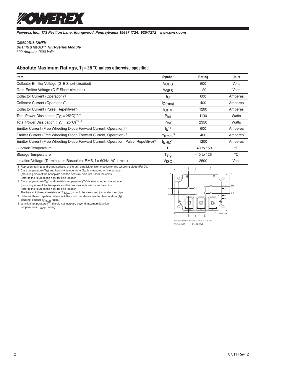 C&H Technology CM600DU-12NFH User Manual | Page 3 / 7