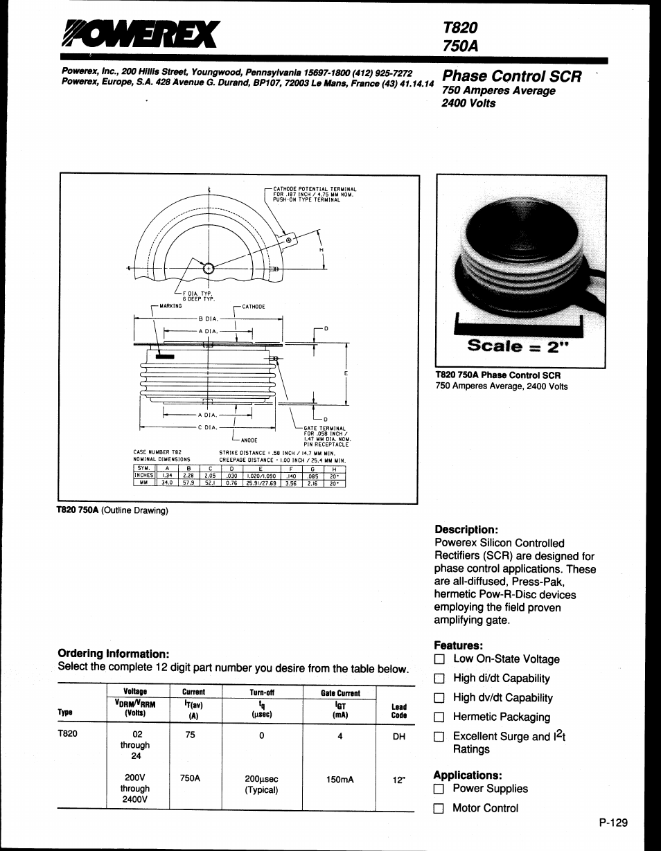C&H Technology T820--75 User Manual | Page 2 / 5