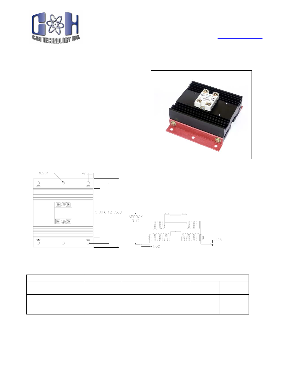 C&H Technology CHASSR50 User Manual | 4 pages