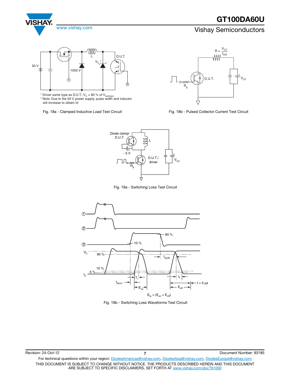 Vishay semiconductors | C&H Technology GT100DA60U User Manual | Page 8 / 11