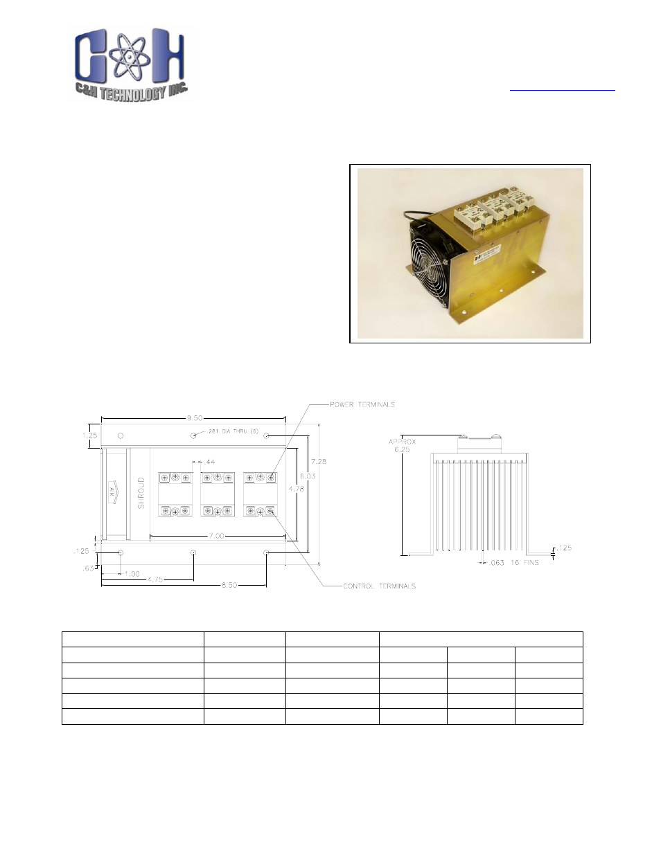 C&H Technology CHASS3R125 User Manual | 4 pages