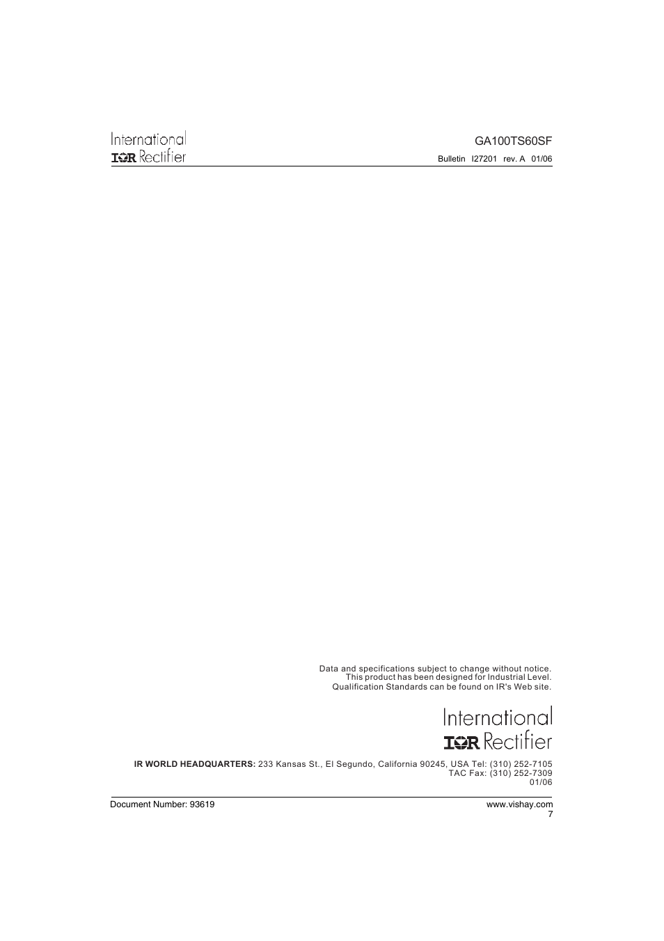 C&H Technology GA100TS60SF User Manual | Page 8 / 9