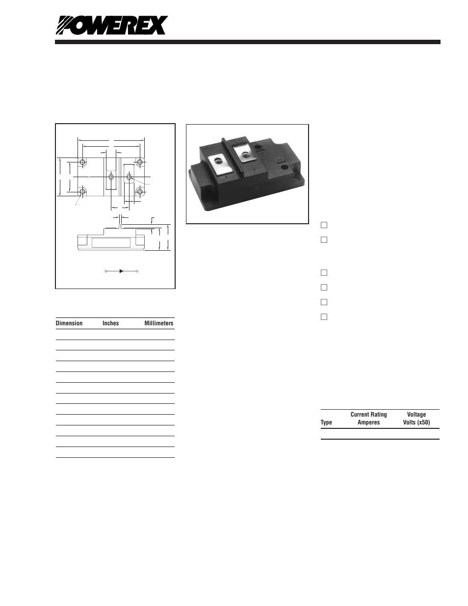 Super fast recovery single diode module, D-37 | C&H Technology RM400HA-24S User Manual | Page 2 / 5