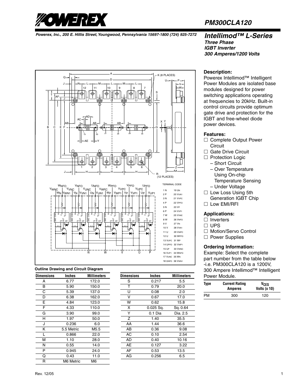 Intellimod™ l-series | C&H Technology PM300CLA120 User Manual | Page 2 / 7