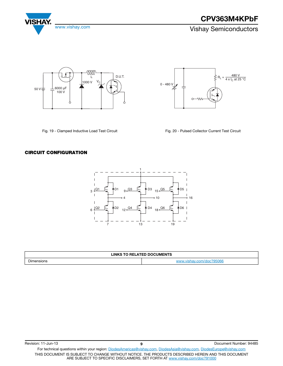 Cpv363m4kpbf, Vishay semiconductors, Circuit configuration | C&H Technology CPV363M4KPbF User Manual | Page 10 / 12
