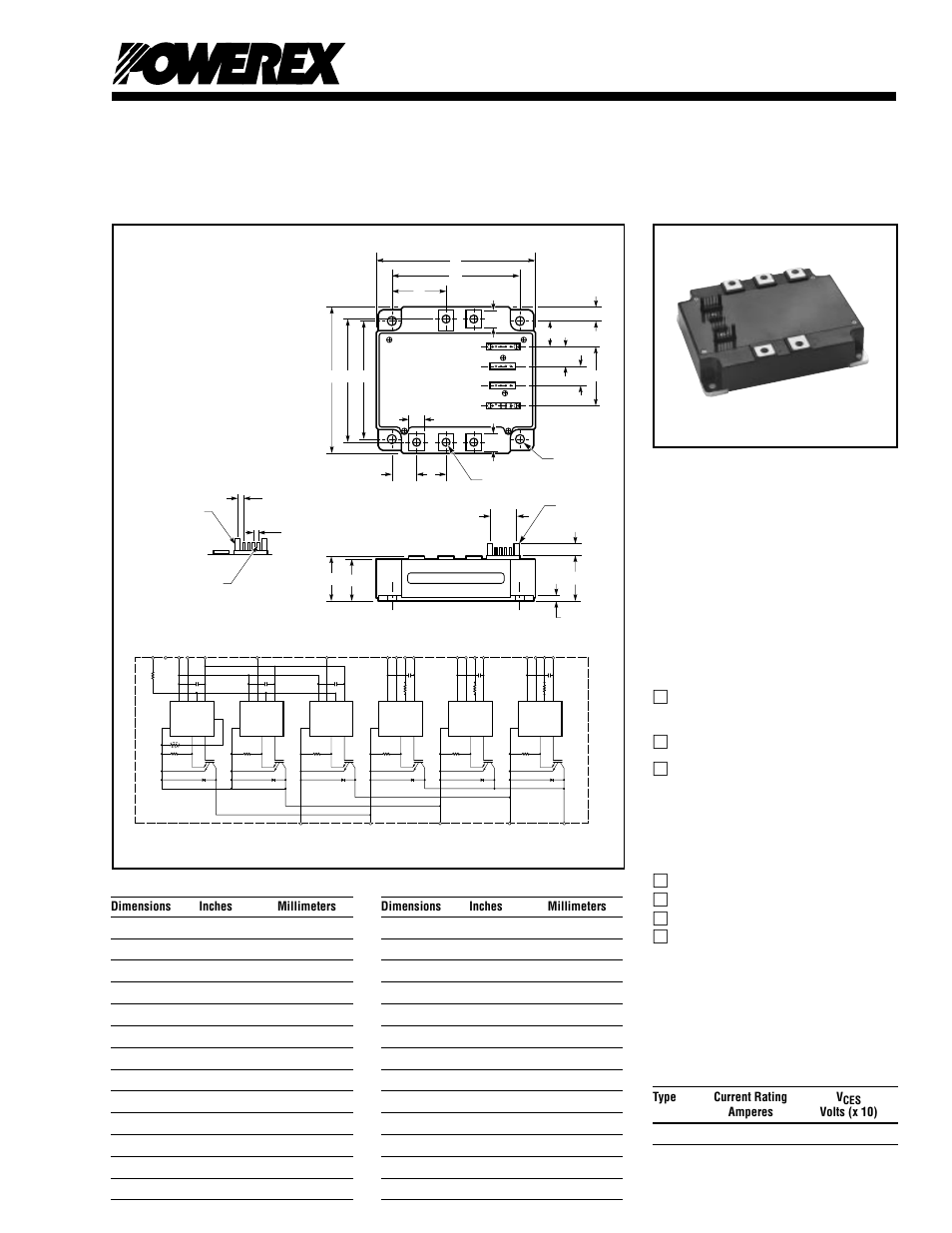 Intellimod™ module | C&H Technology PM150CVA120 User Manual | Page 3 / 8