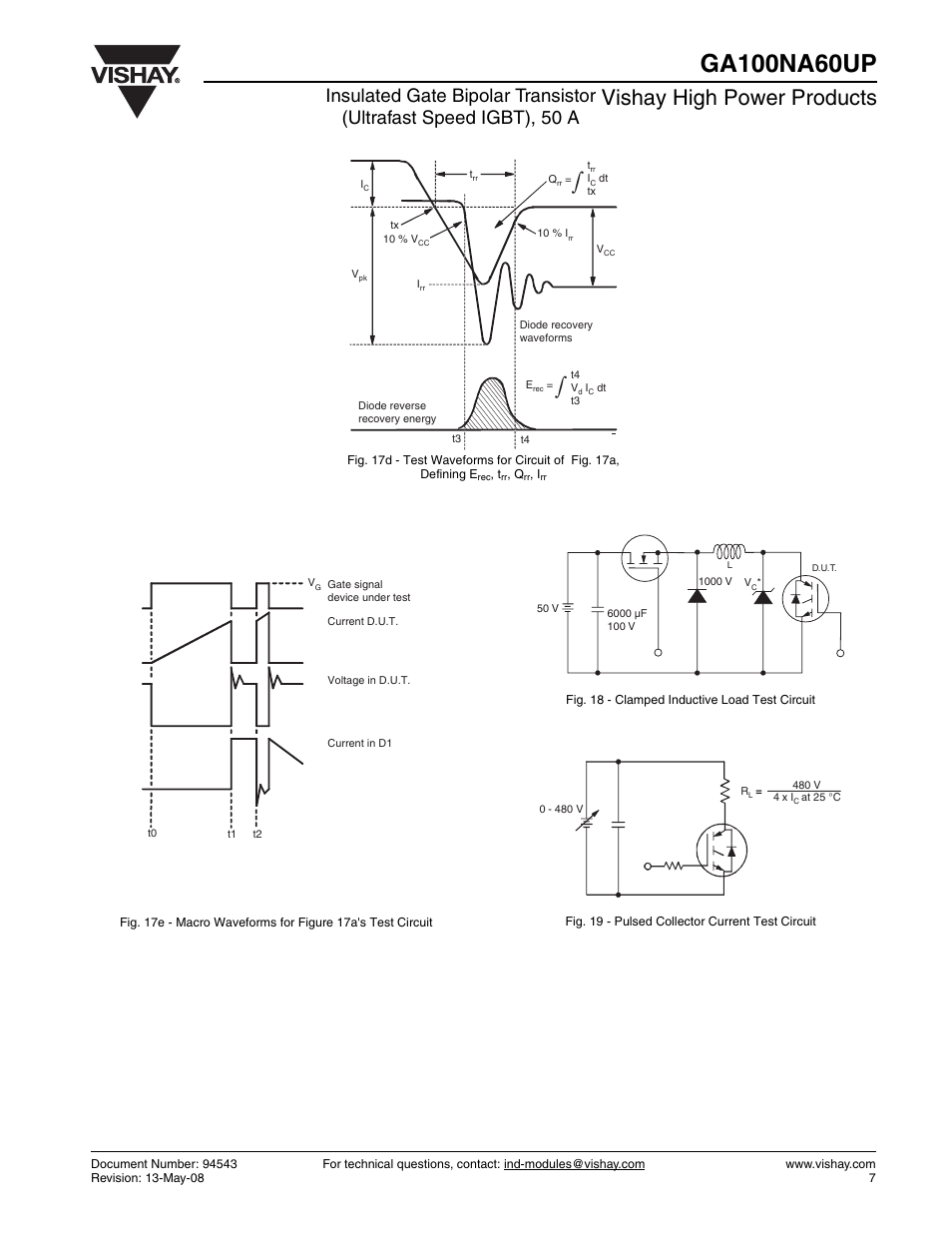 Vishay high power products | C&H Technology GA100NA60UP User Manual | Page 8 / 10