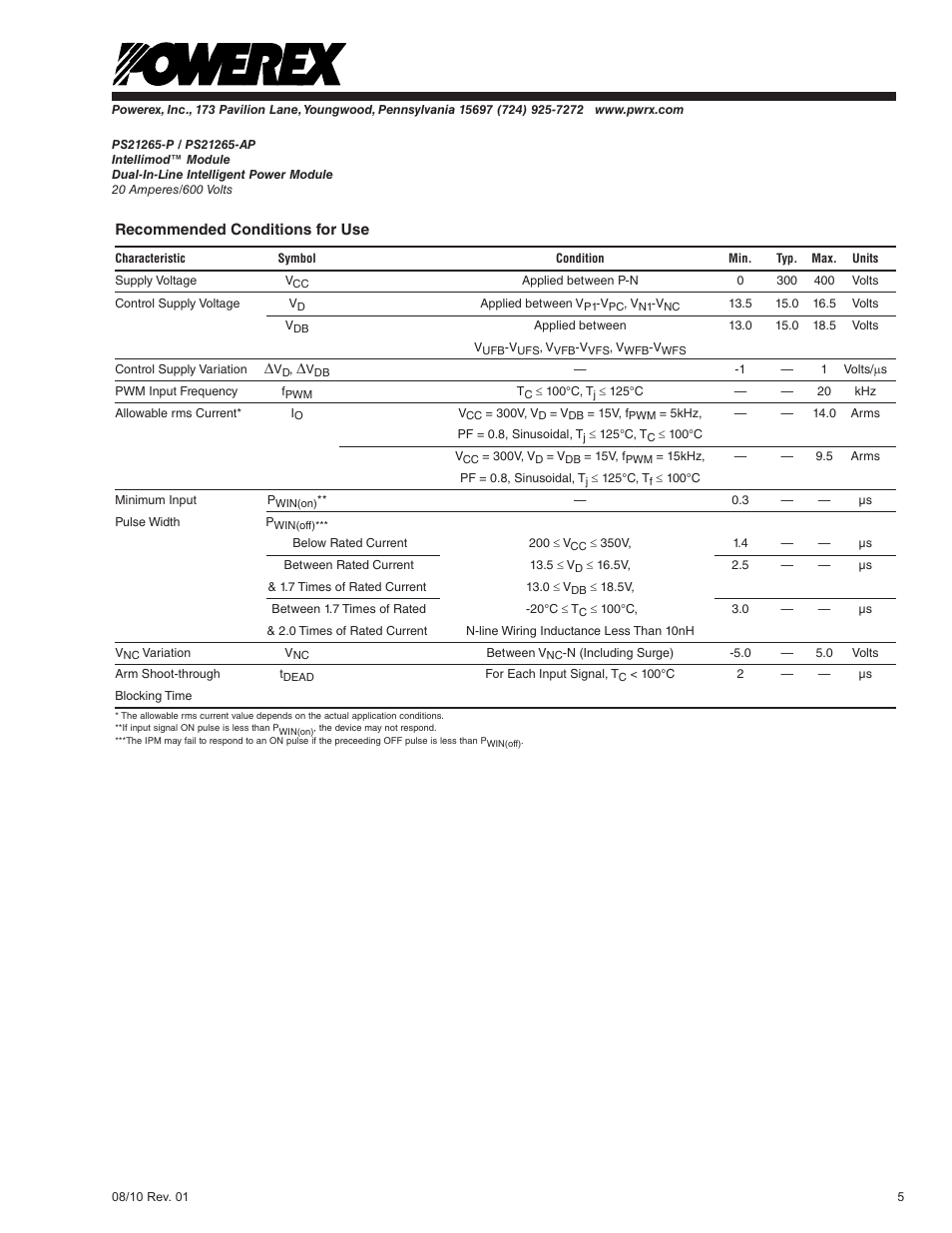 C&H Technology PS21265-AP User Manual | Page 6 / 9