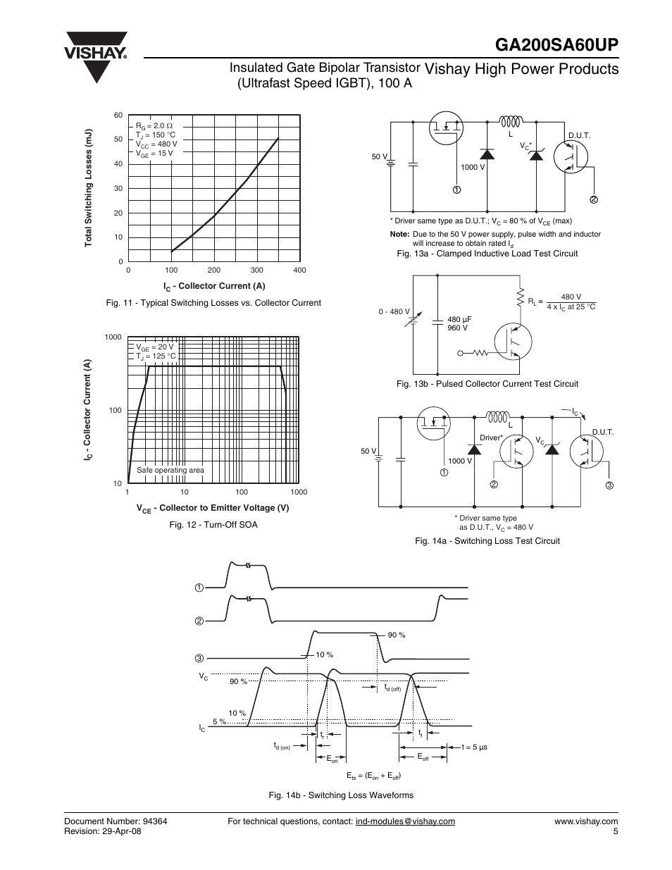 Vishay high power products | Vishay GA200SA60UP User Manual | Page 5 / 7