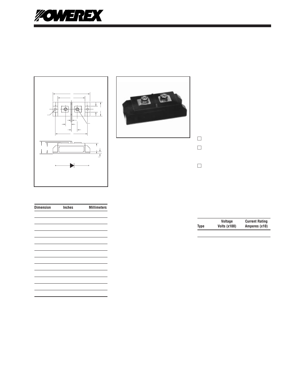 Fast recovery single diode module | C&H Technology CS640525 Tentative User Manual | Page 2 / 3