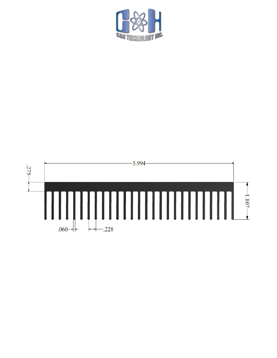 Cheh0090, Per. 61.85 in | C&H Technology CHEH0090 User Manual | Page 2 / 2