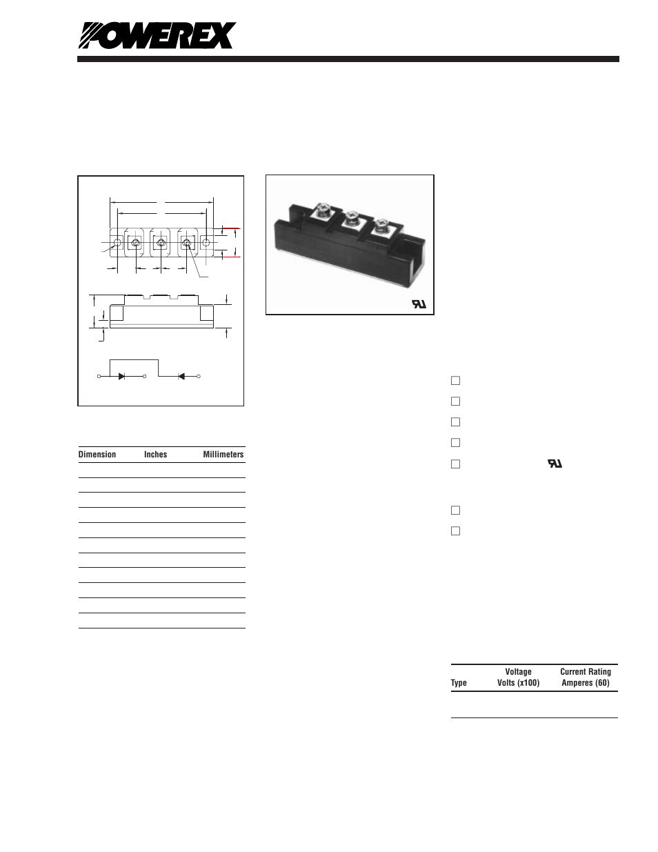 Powerex CD411660 User Manual | 4 pages