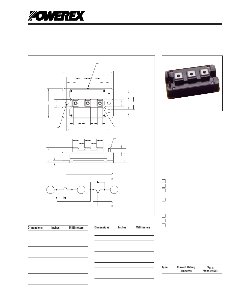 Dual igbtmod™ nf-series module | C&H Technology CM300DY-12NF User Manual | Page 2 / 5