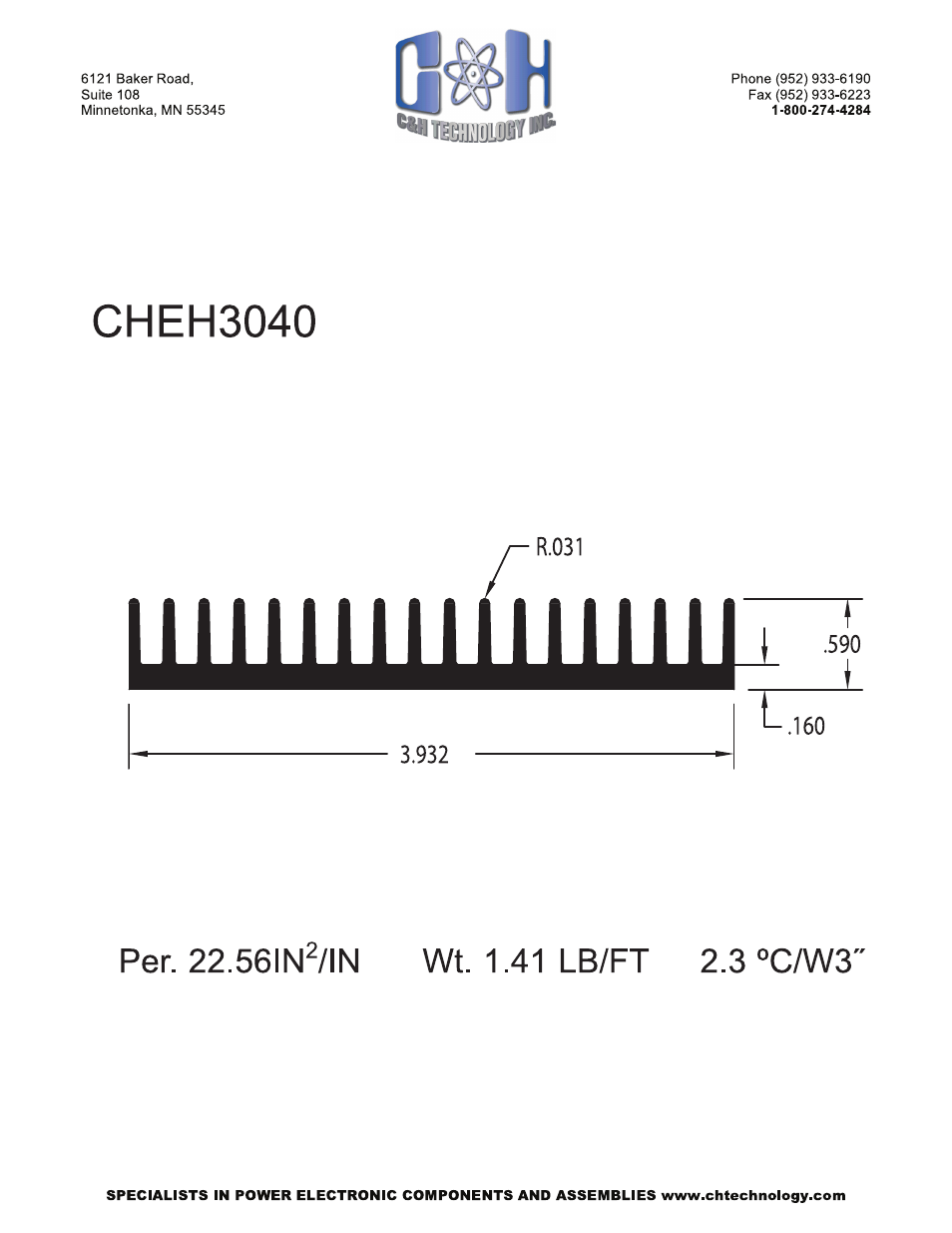 C&H Technology CHEH3040 User Manual | Page 2 / 2