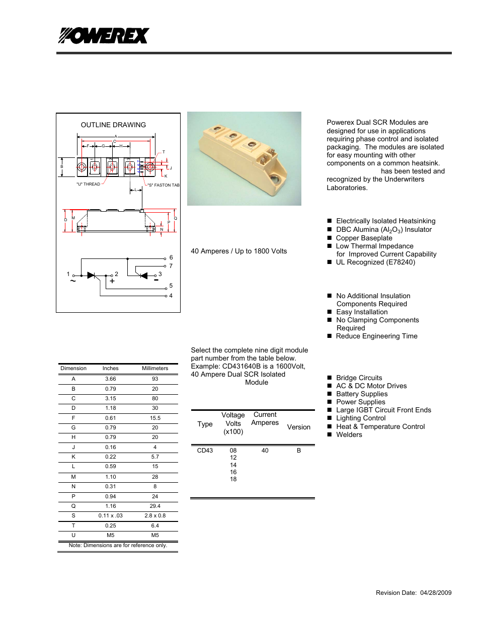 Cd43 b | C&H Technology CD43__40B User Manual | Page 2 / 5